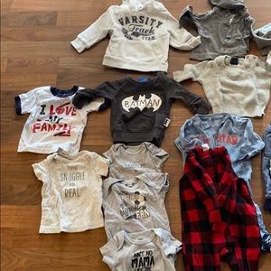 19 pieces Tops , bottoms, pjs, sweatsuits